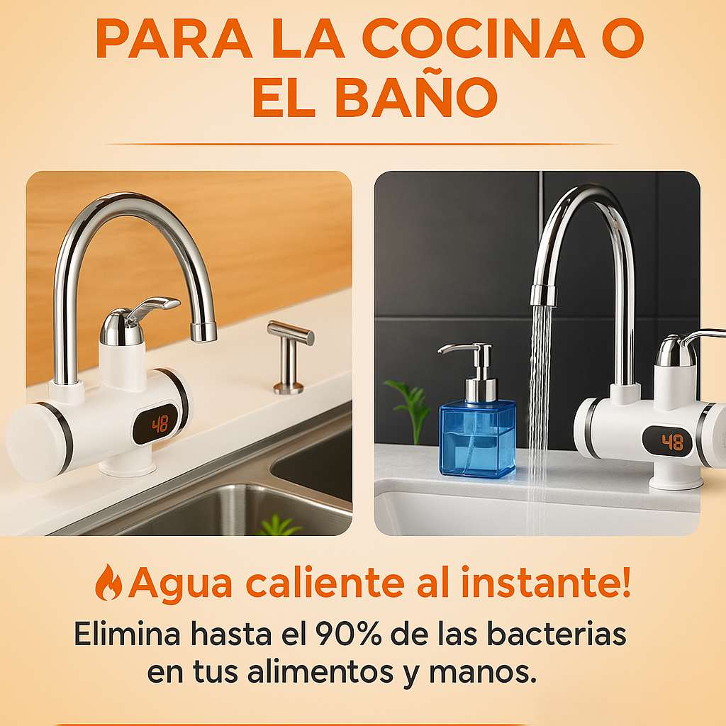 LUXDOZ™.Grifo eléctrico con mezclador de ducha de mano